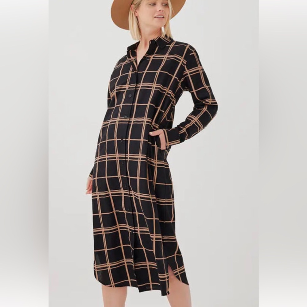 Pact sunset gauze Shirtdress
